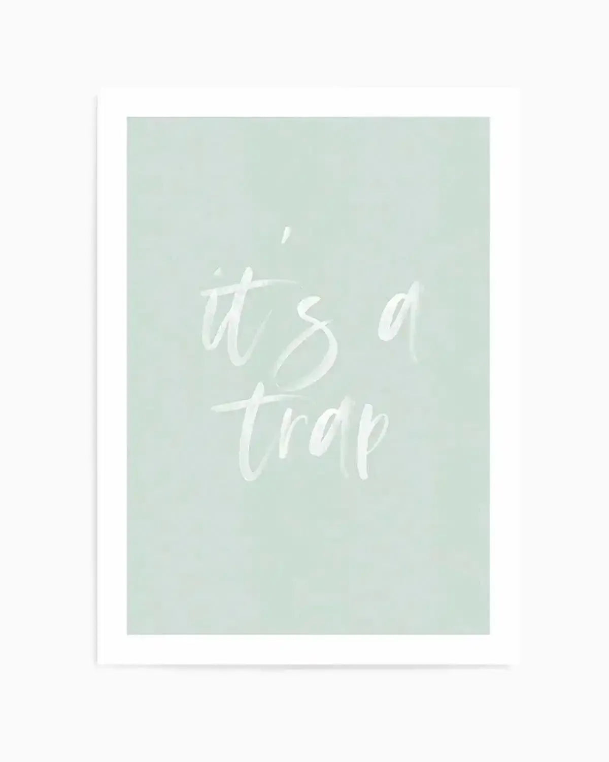 It's A Trap | 3 Colours Options Art Print from Olive et Oriel where you can shop wallpaper and artworks online