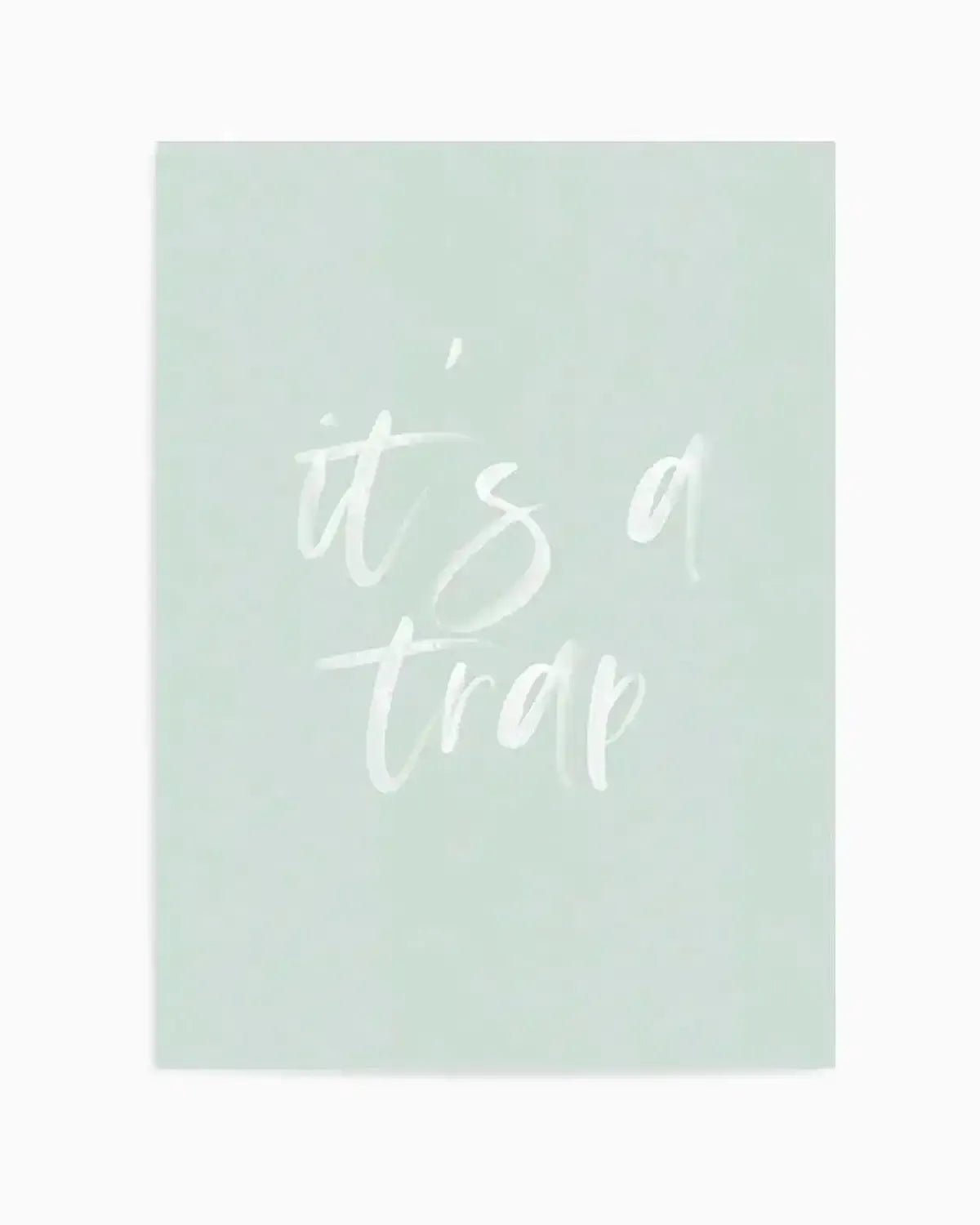 It's A Trap | 3 Colours Options Art Print from Olive et Oriel where you can shop wallpaper and artworks online
