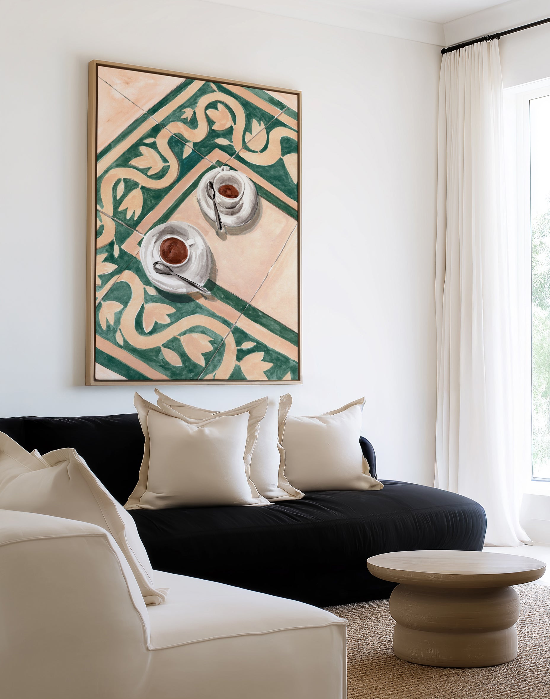 Italian Coffee by Laura Page | Framed Canvas Art Print