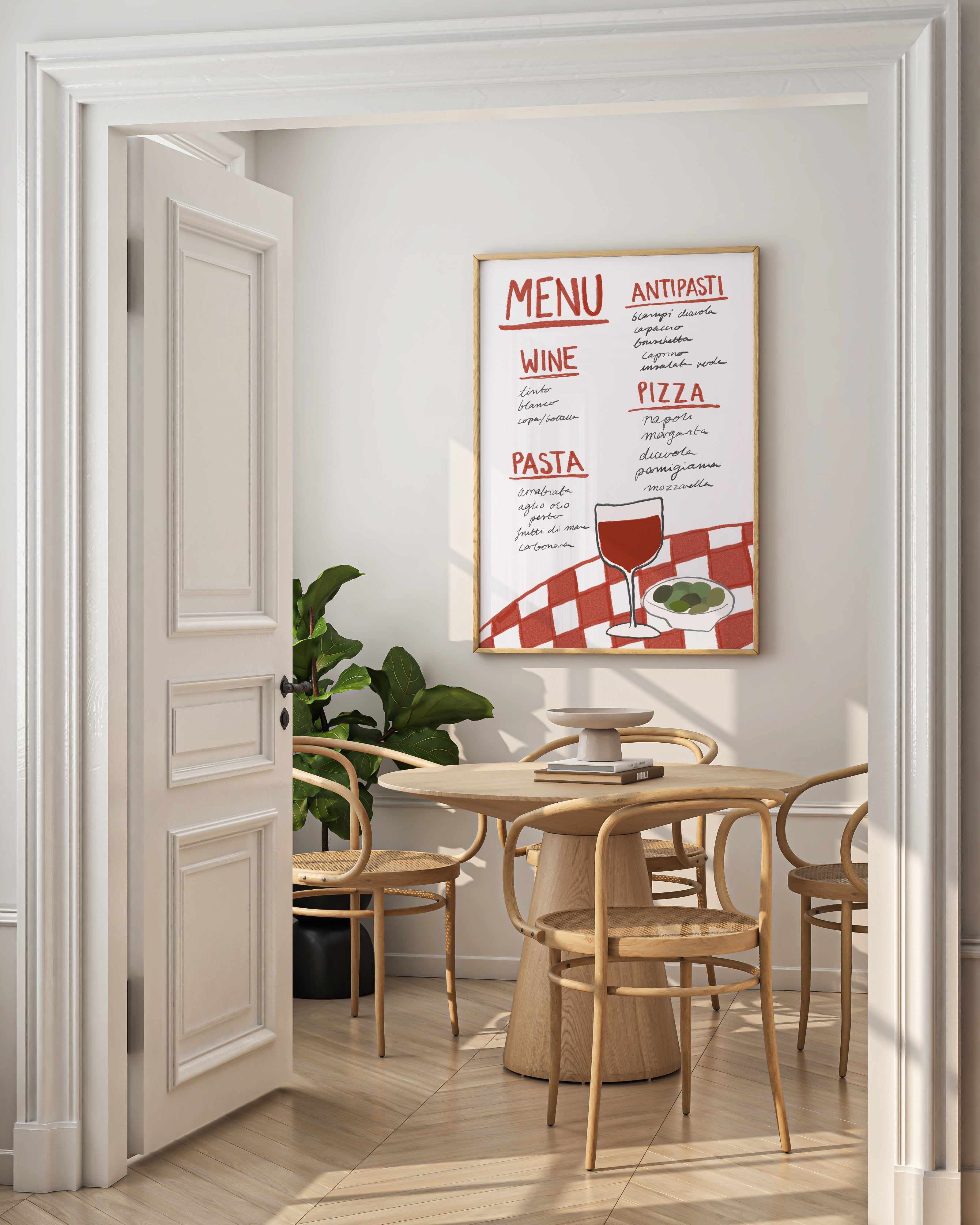 Italian Menu By Athene Fritsch | Art Print