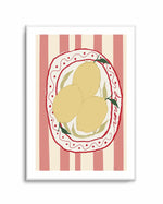 Italy Lemon soft pink By A.M  | Art Print