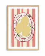 Italy Lemon soft pink By A.M  | Art Print