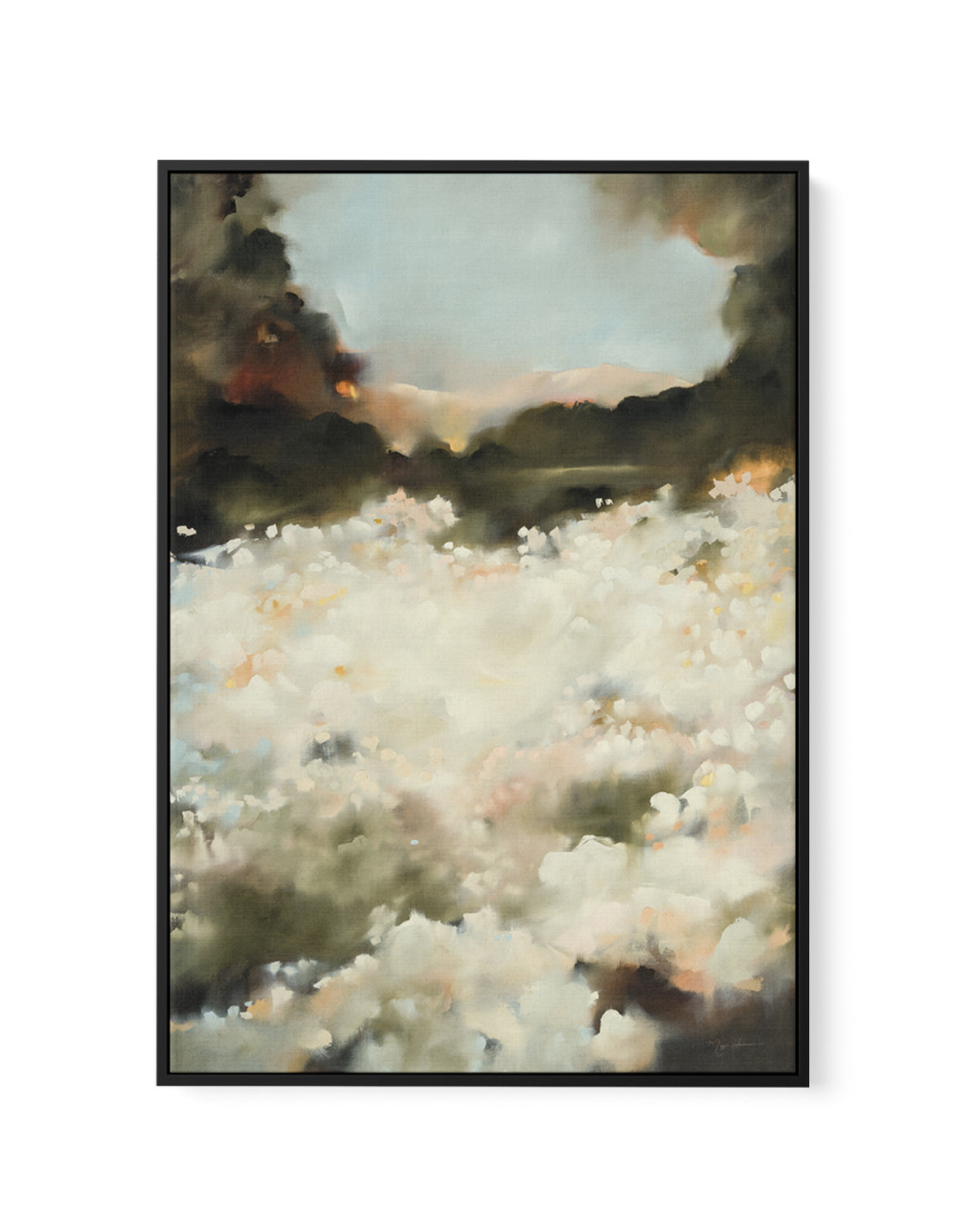 Ivory Dawn by Maggie Sackmann | Framed Canvas Art Print