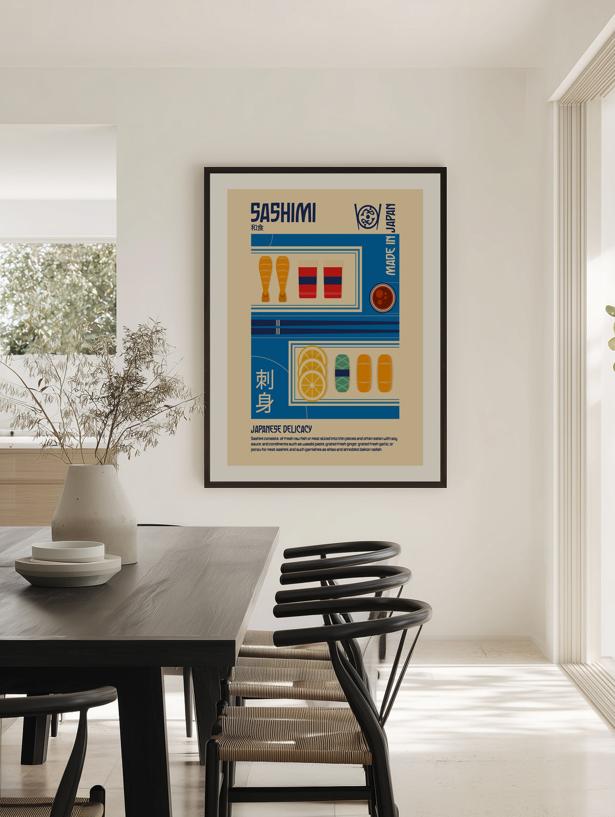 Japanese Sashimi Delicacy by Retrodome | Art Print