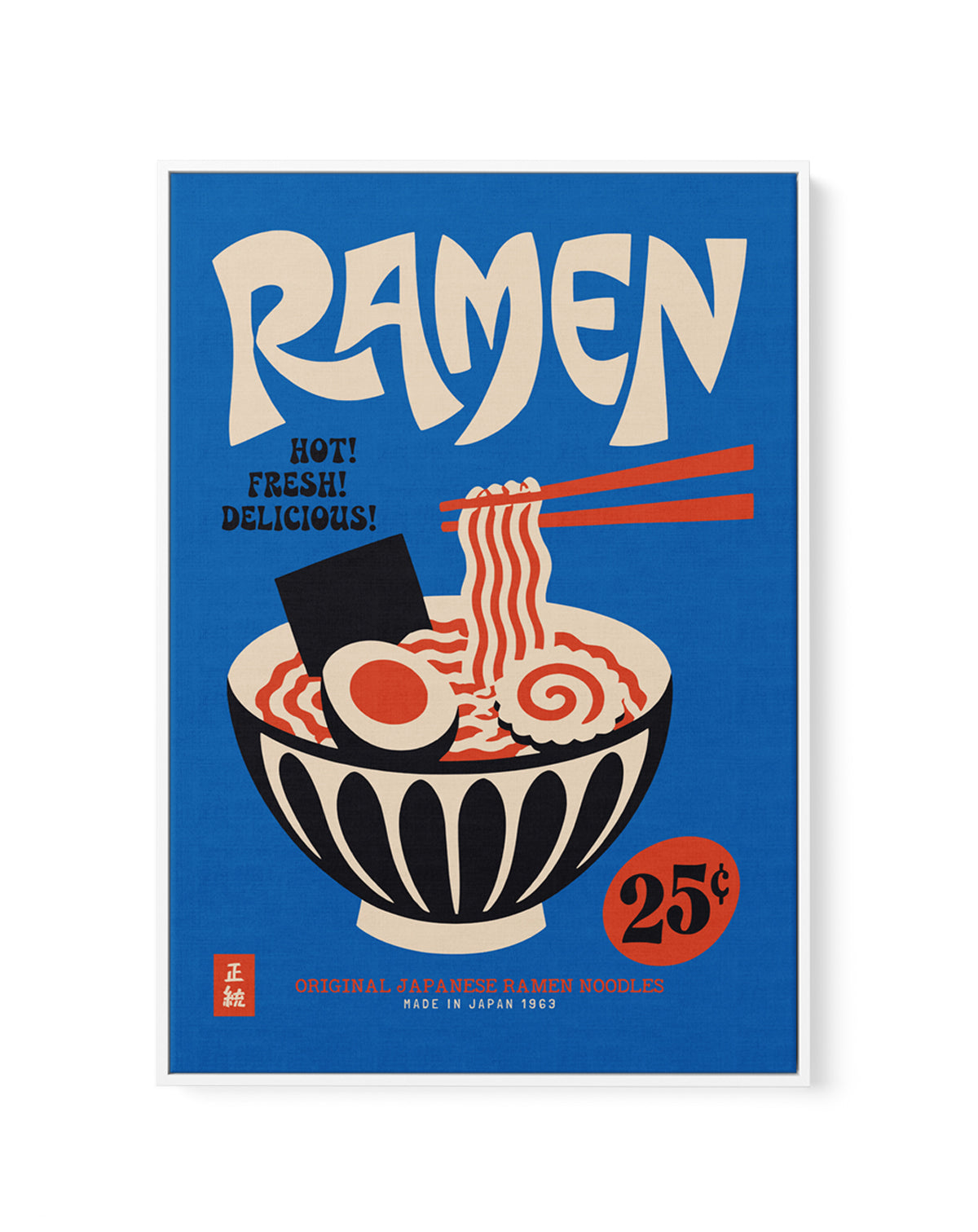 Japanese Ramen Bowl by Patryk Krygowski | Framed Canvas Art Print
