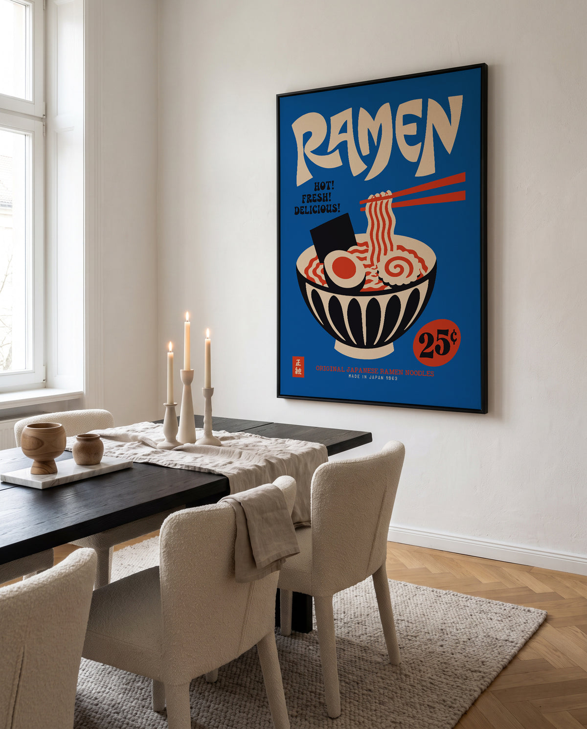 Japanese Ramen Bowl by Patryk Krygowski | Framed Canvas Art Print