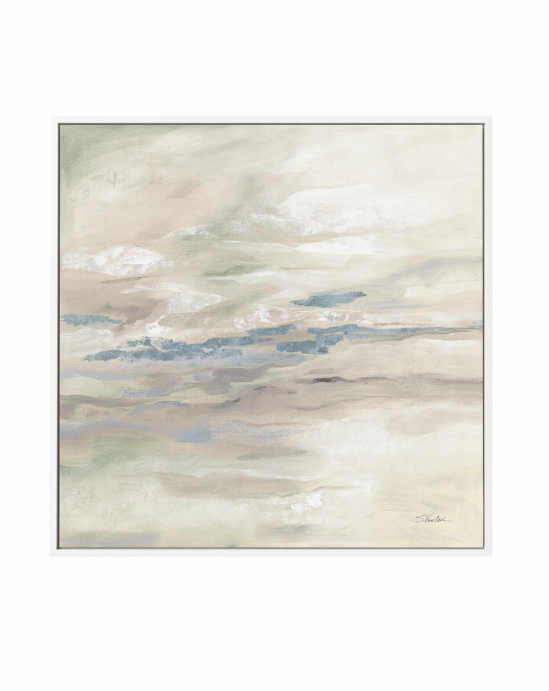 January Slopes Neutral | Framed Canvas Art Print from Olive et Oriel where you can shop wallpaper and artworks online