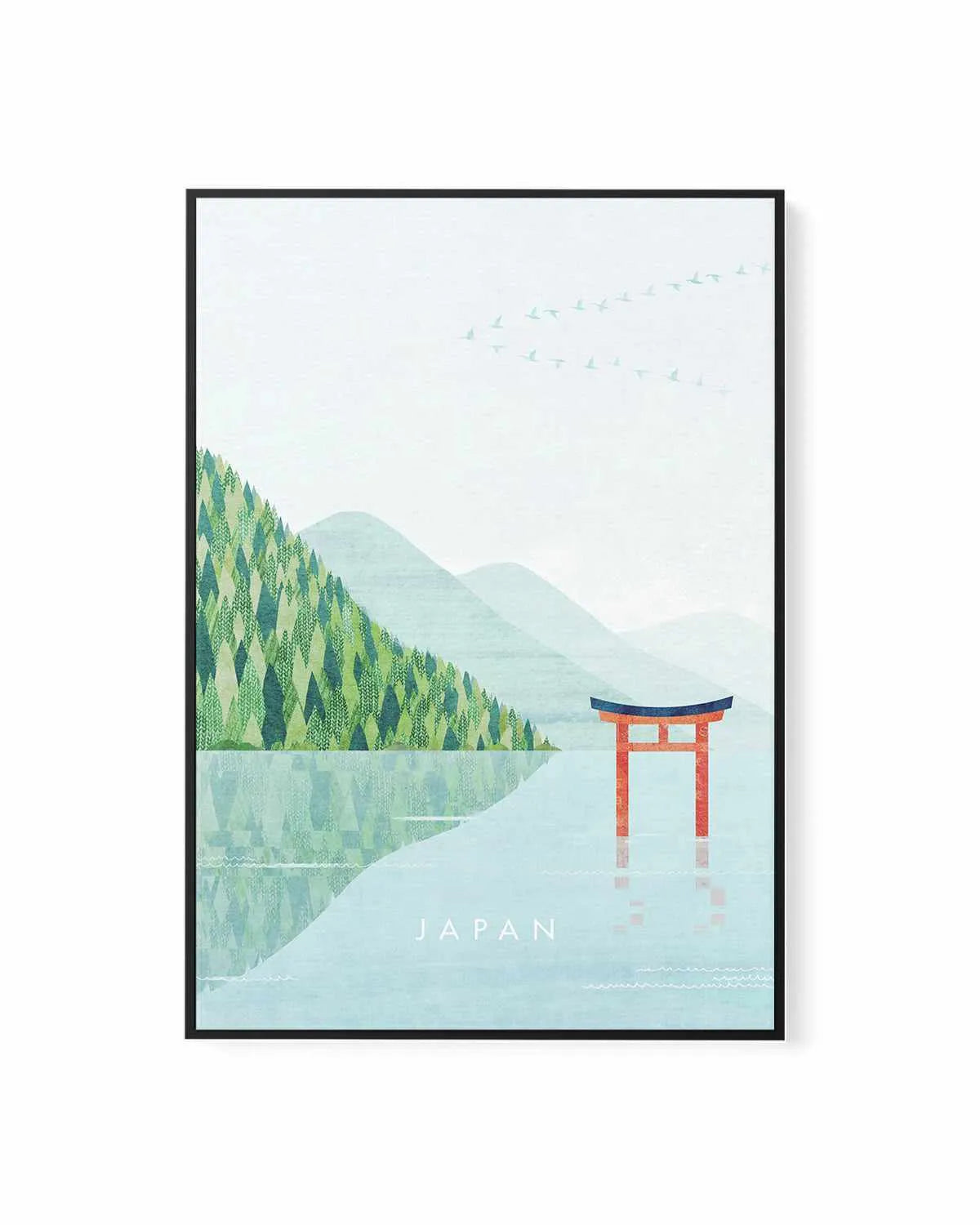 Japan III by Henry Rivers | Framed Canvas Art Print from Olive et Oriel where you can shop wallpaper and artworks online