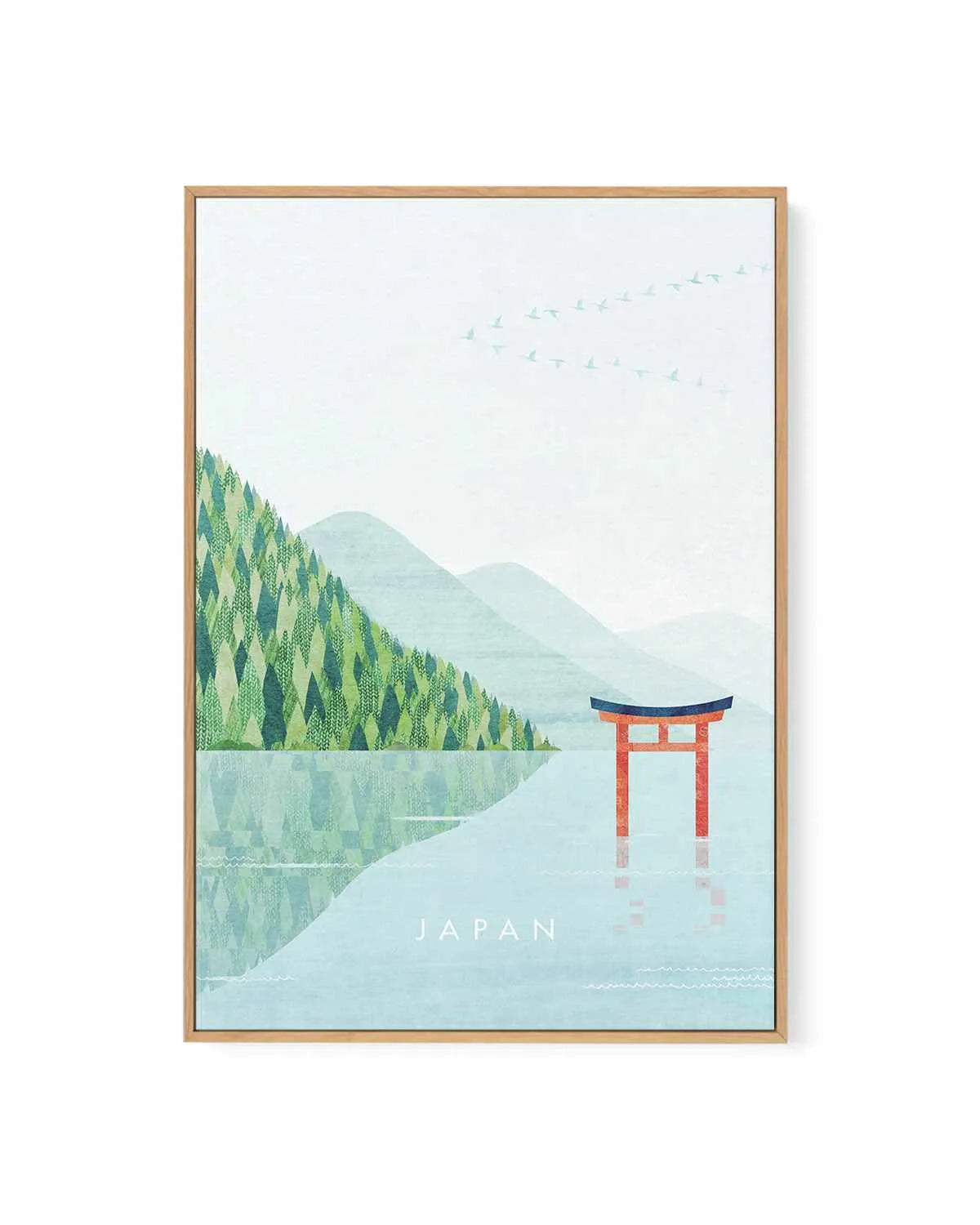 Japan III by Henry Rivers | Framed Canvas Art Print from Olive et Oriel where you can shop wallpaper and artworks online