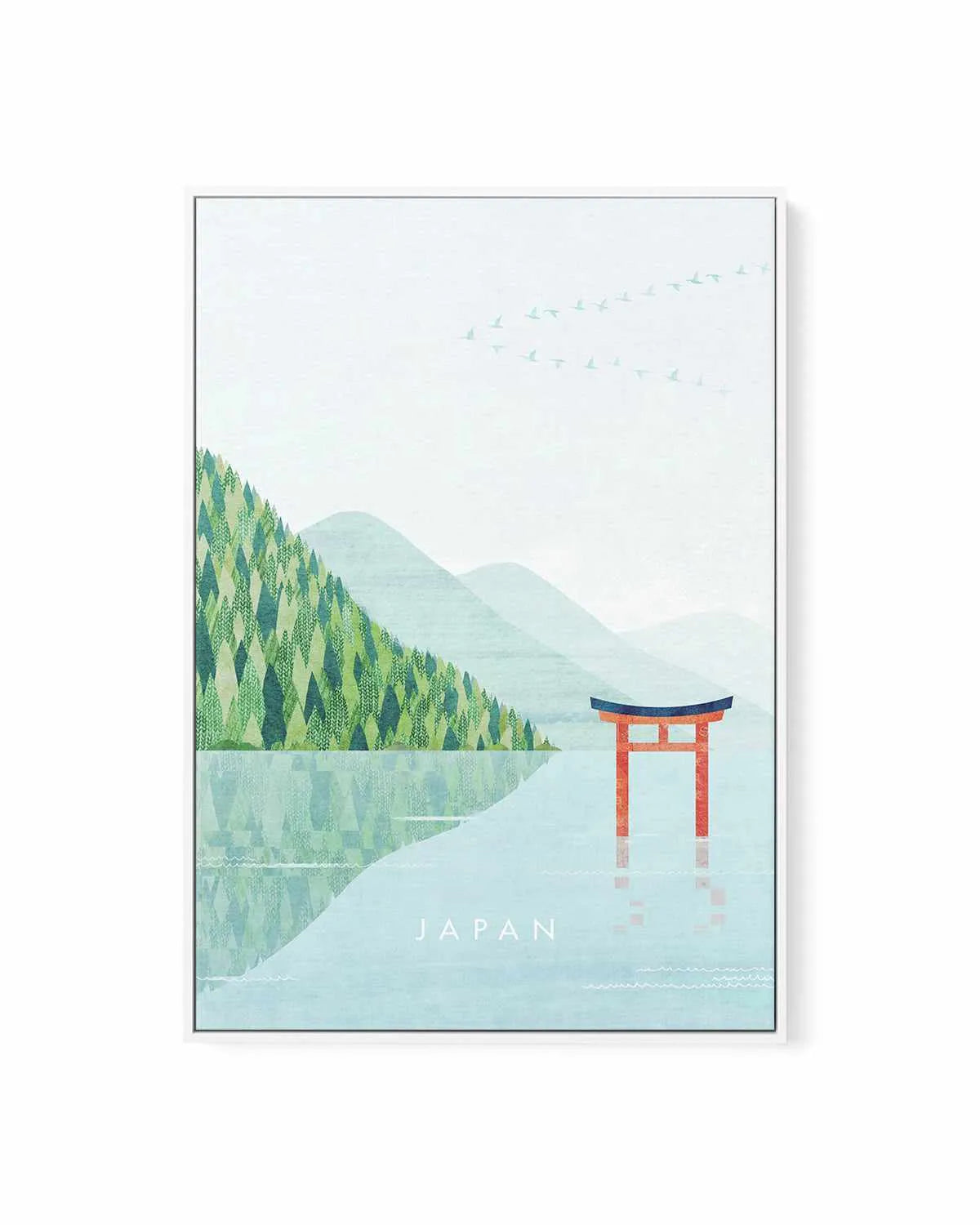 Japan III by Henry Rivers | Framed Canvas Art Print from Olive et Oriel where you can shop wallpaper and artworks online