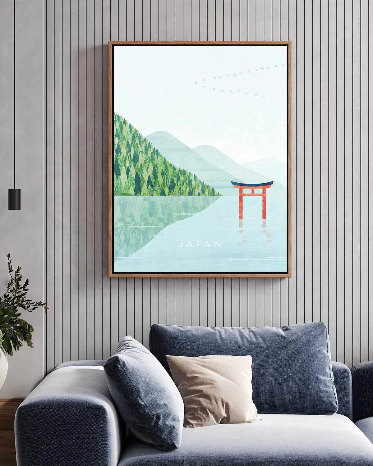 Japan III by Henry Rivers | Framed Canvas Art Print from Olive et Oriel where you can shop wallpaper and artworks online
