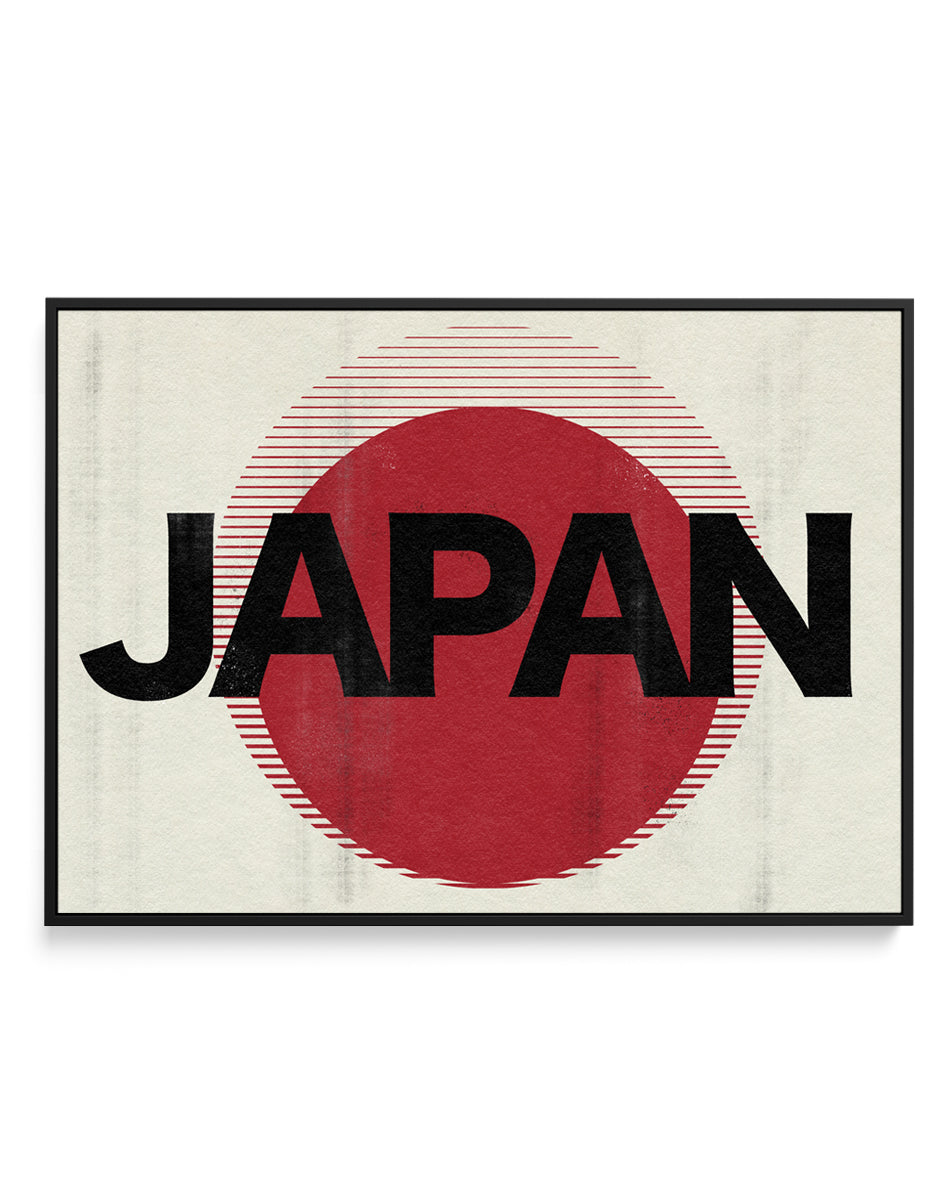 Japan Rising Sun by Nicholas | Framed Canvas Art Print
