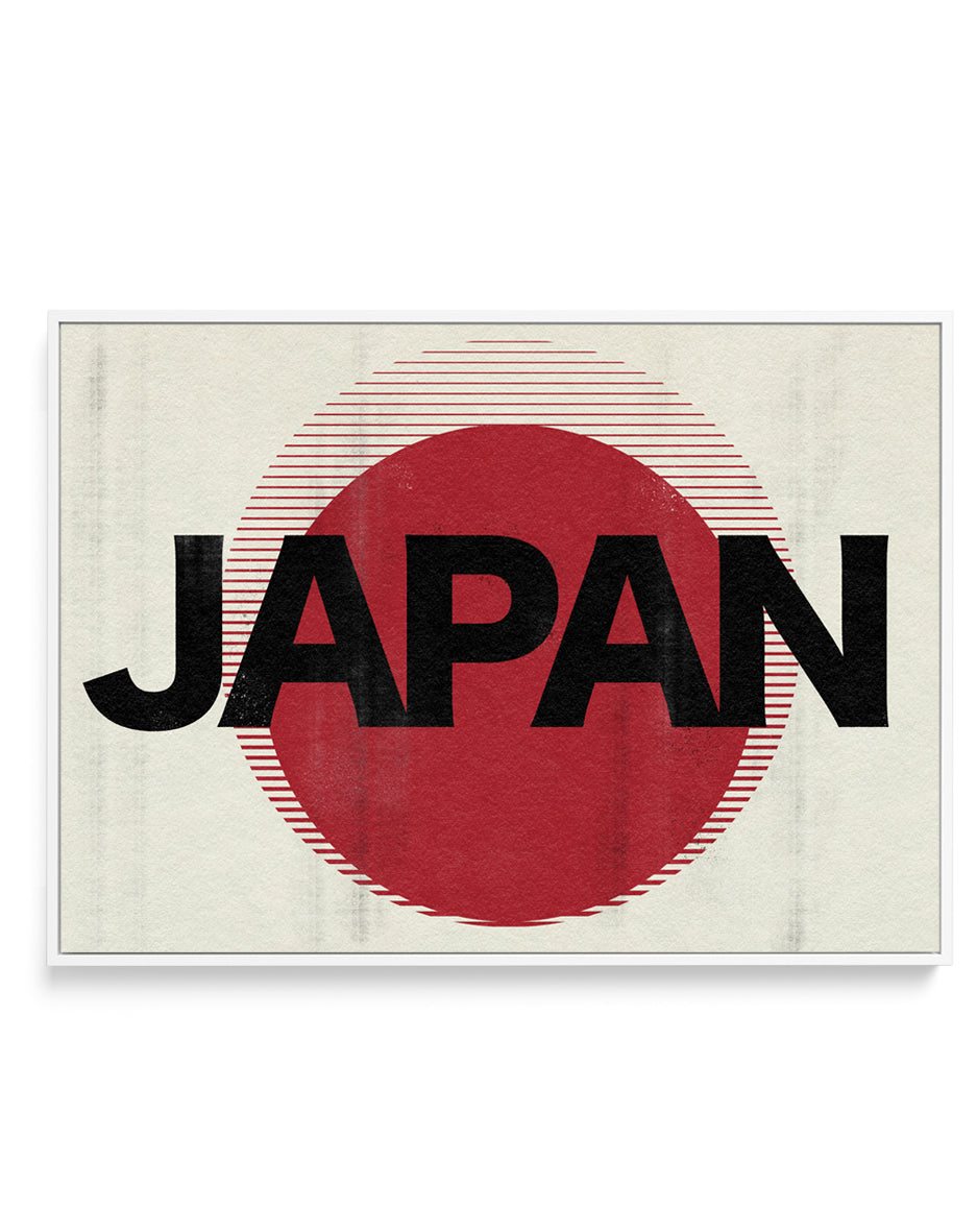Japan Rising Sun by Nicholas | Framed Canvas Art Print