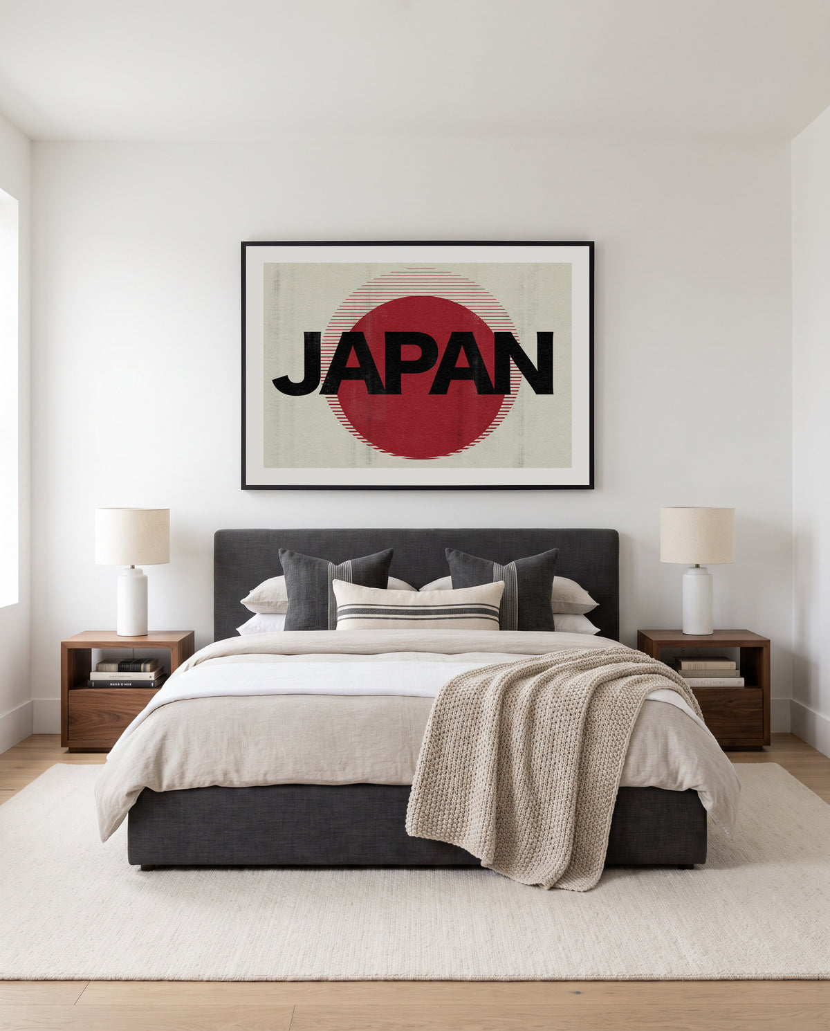 Japan Rising Sun by Nicholas | Art Print