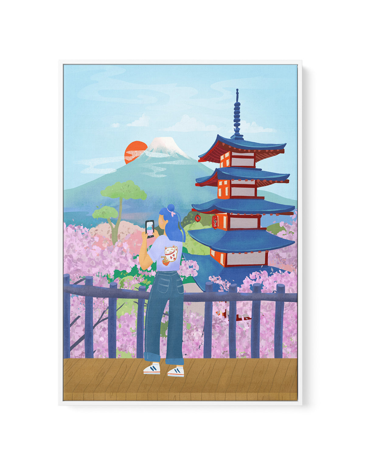 Japan by Petra Lizde | Framed Canvas Art Print
