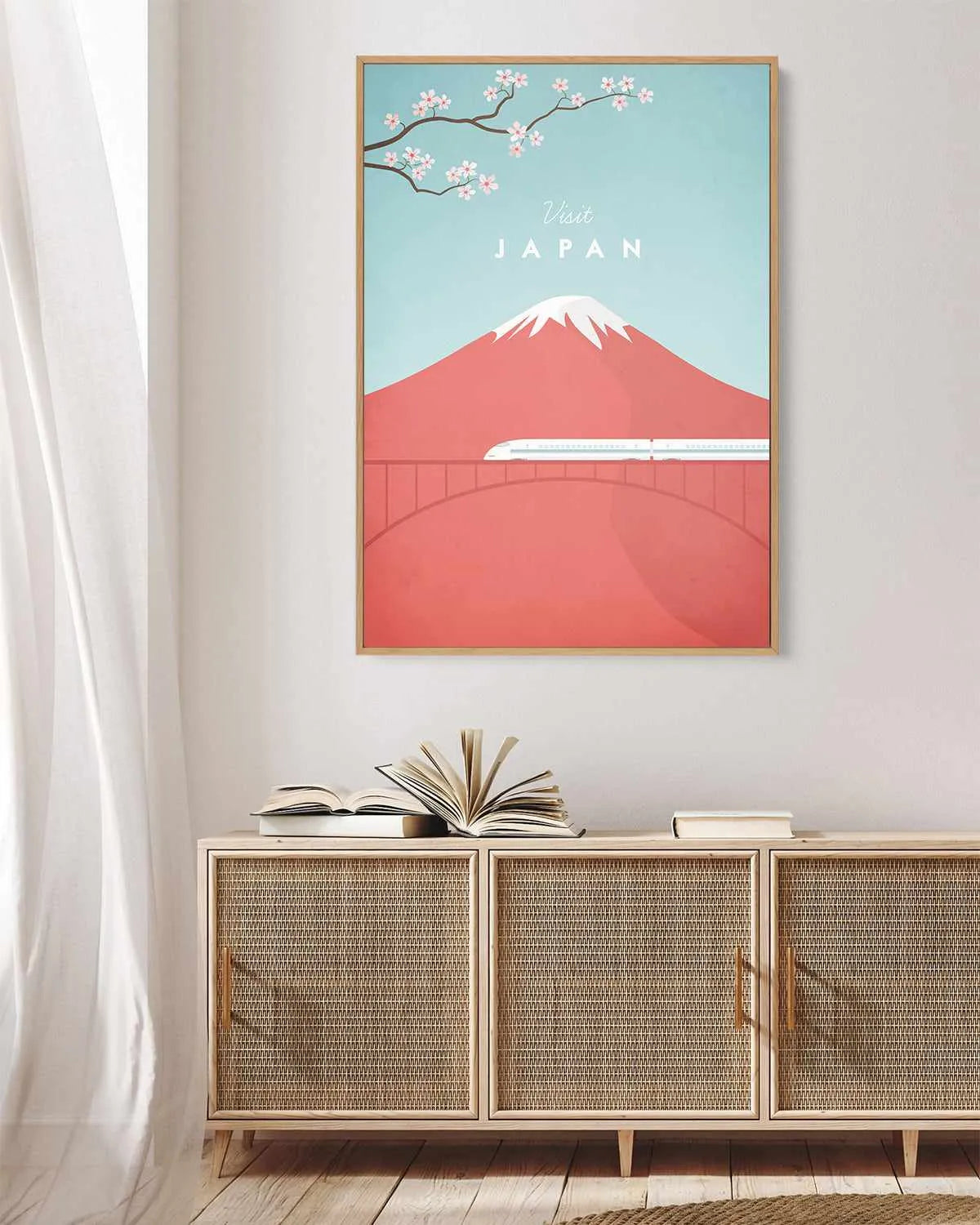 Japan by Henry Rivers | Framed Canvas Art Print from Olive et Oriel where you can shop wallpaper and artworks online