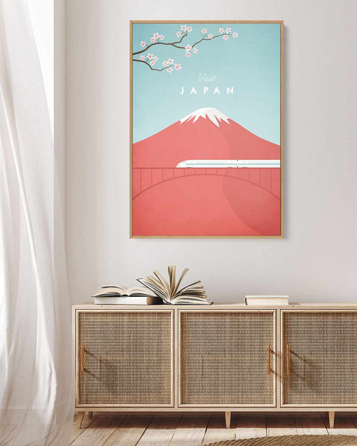 Japan by Henry Rivers | Framed Canvas Art Print