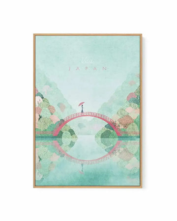 Japan, Autumn by Henry Rivers | Framed Canvas Art Print from Olive et Oriel where you can shop wallpaper and artworks online