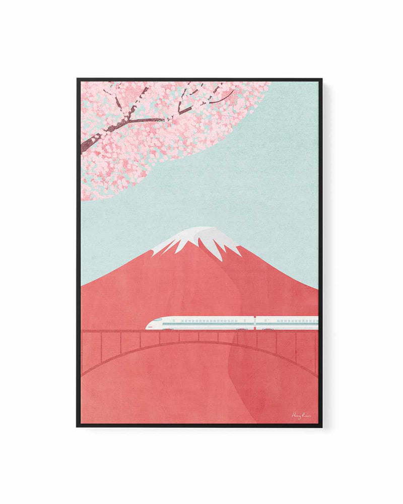 Japan, Mount Fuji by Henry Rivers | Framed Canvas Art Print