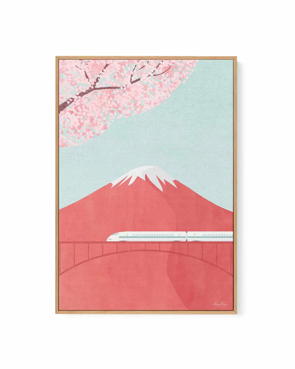 Japan, Mount Fuji by Henry Rivers | Framed Canvas Art Print from Olive et Oriel where you can shop wallpaper and artworks online