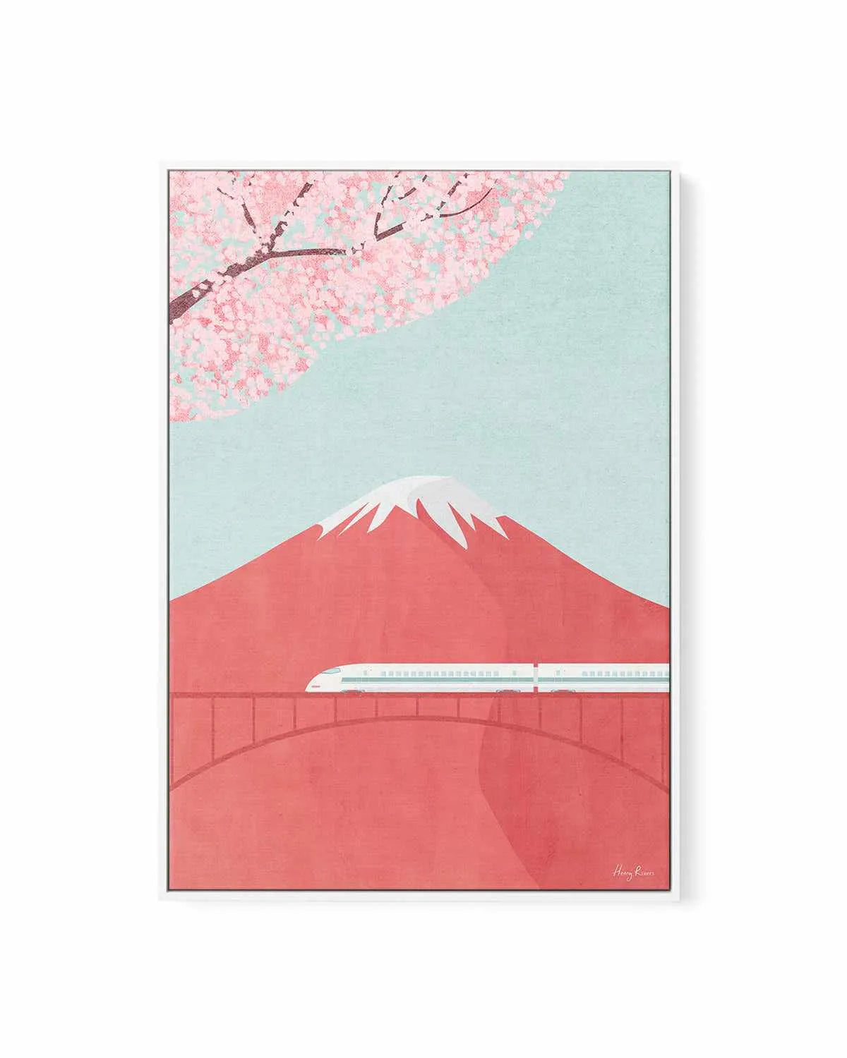 Japan, Mount Fuji by Henry Rivers | Framed Canvas Art Print from Olive et Oriel where you can shop wallpaper and artworks online