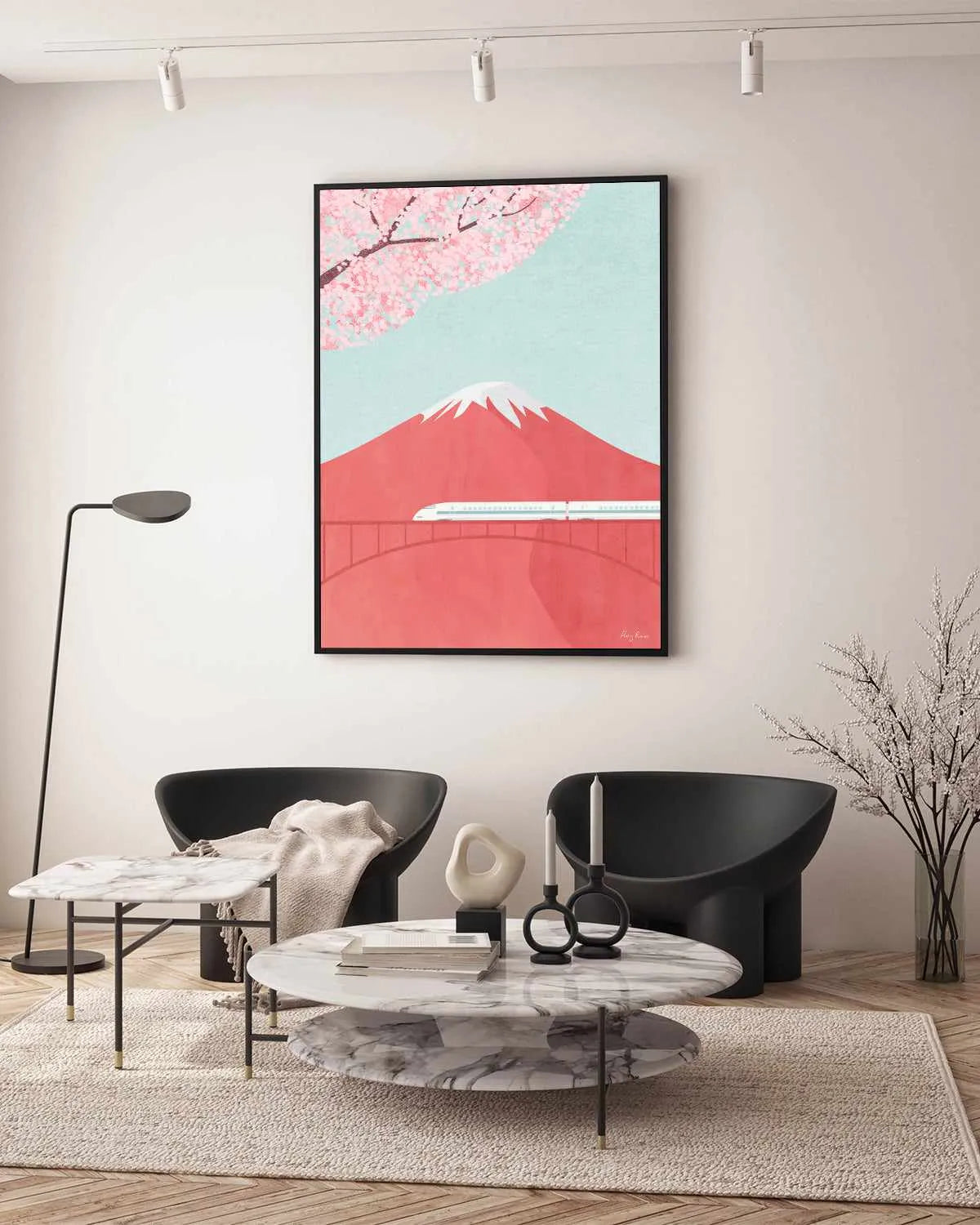 Japan, Mount Fuji by Henry Rivers | Framed Canvas Art Print from Olive et Oriel where you can shop wallpaper and artworks online