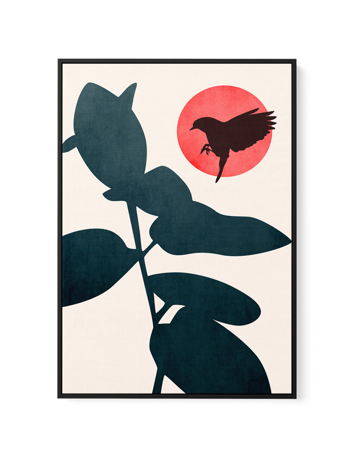 Japanese Bird by Kubistika | Framed Canvas Art Print