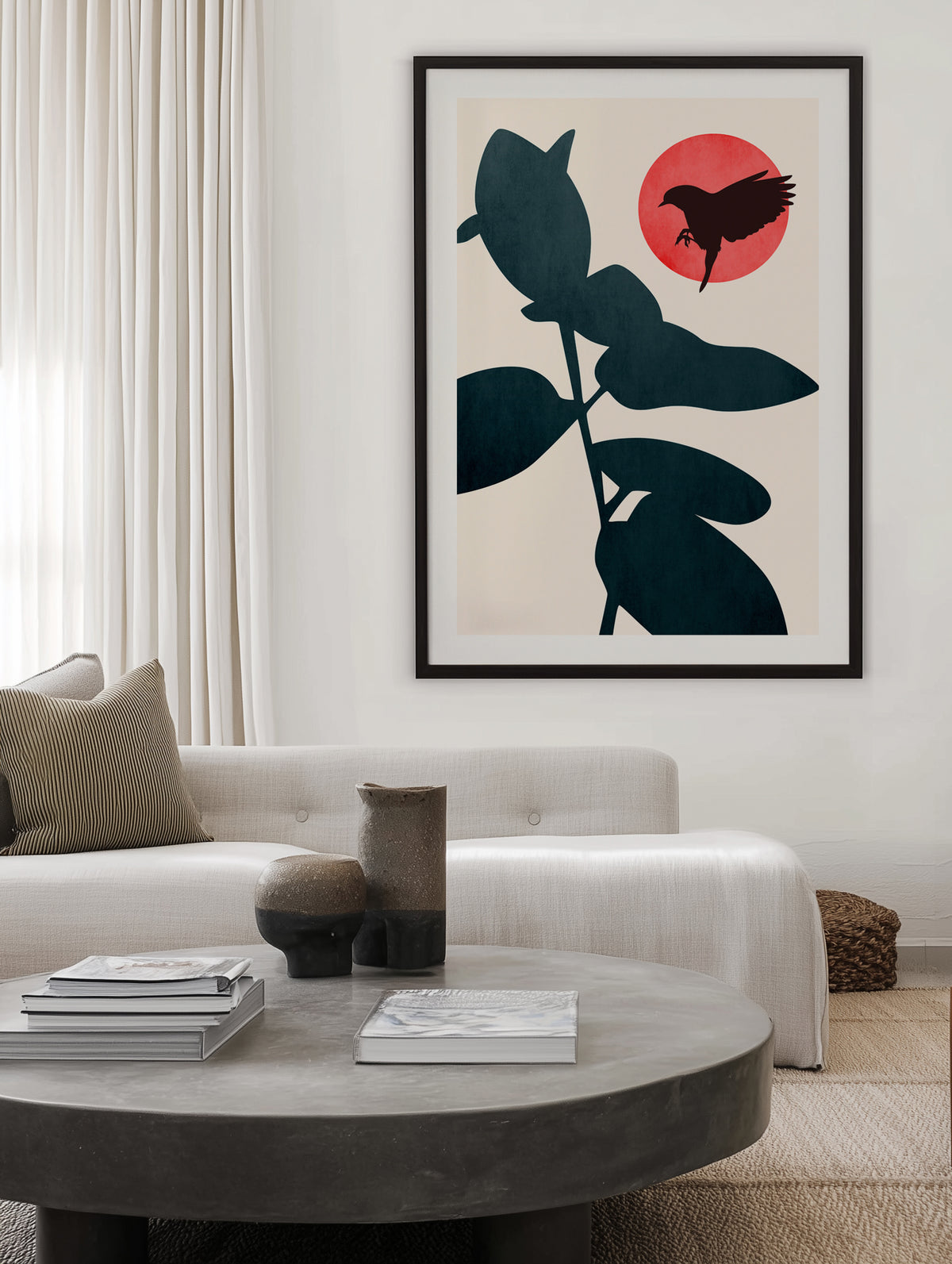 Japanese Bird by Kubistika | Art Print