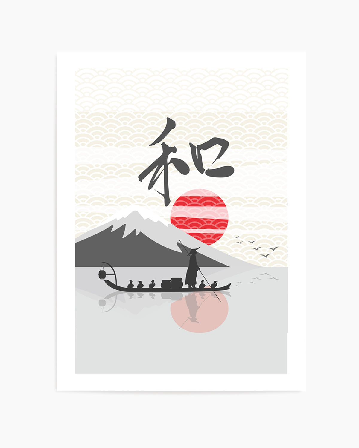 Japanese Harmony Landscape by Fadil Roze | Art Print