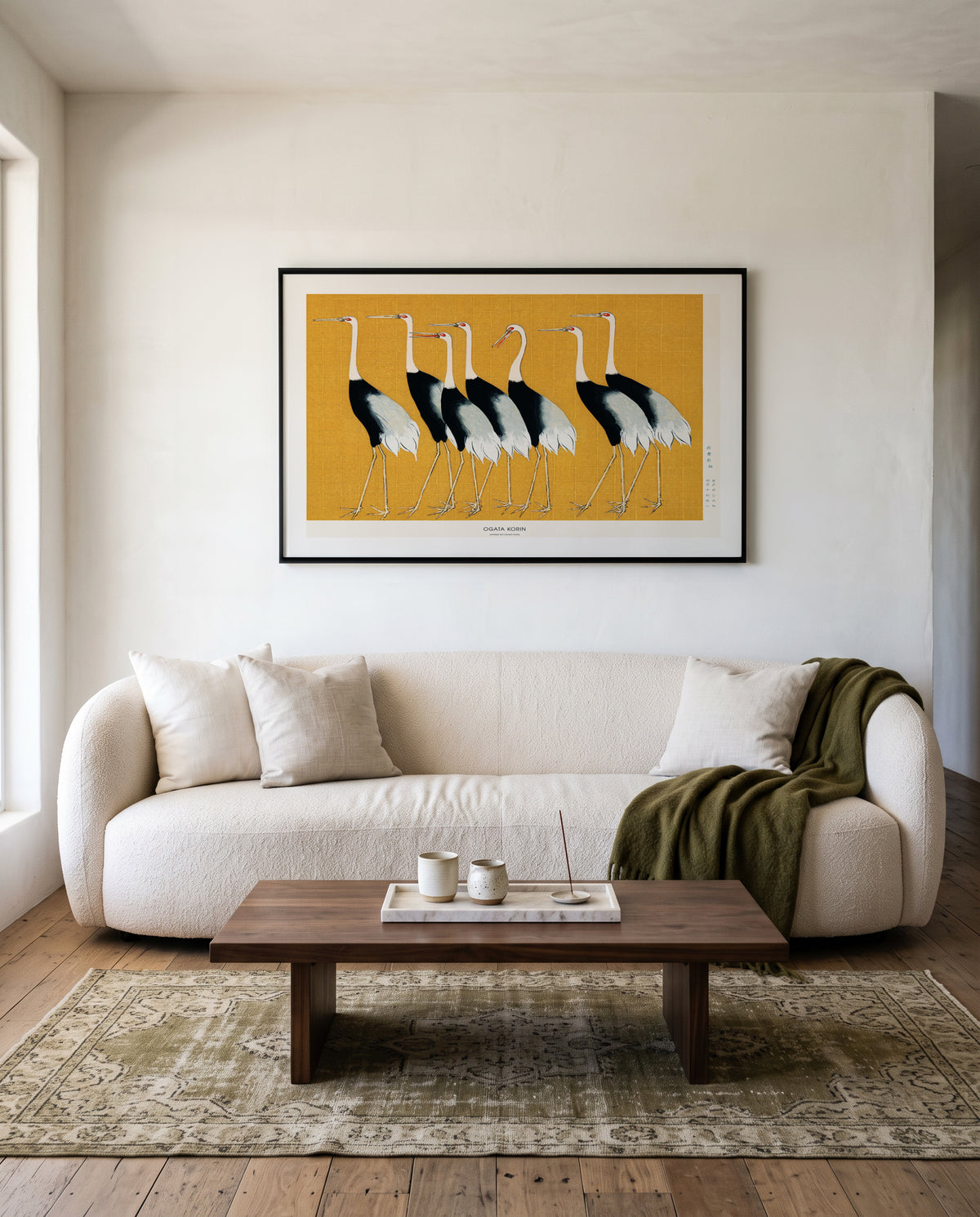 Japanese Red Crown Crane | Art Print
