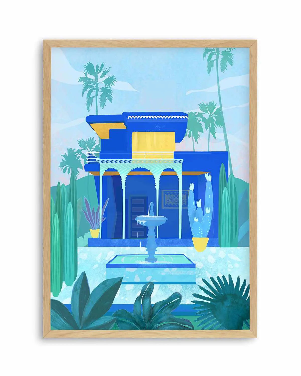 Jardin Majorelle by Petra Lizde Art Print from Olive et Oriel where you can shop wallpaper and artworks online