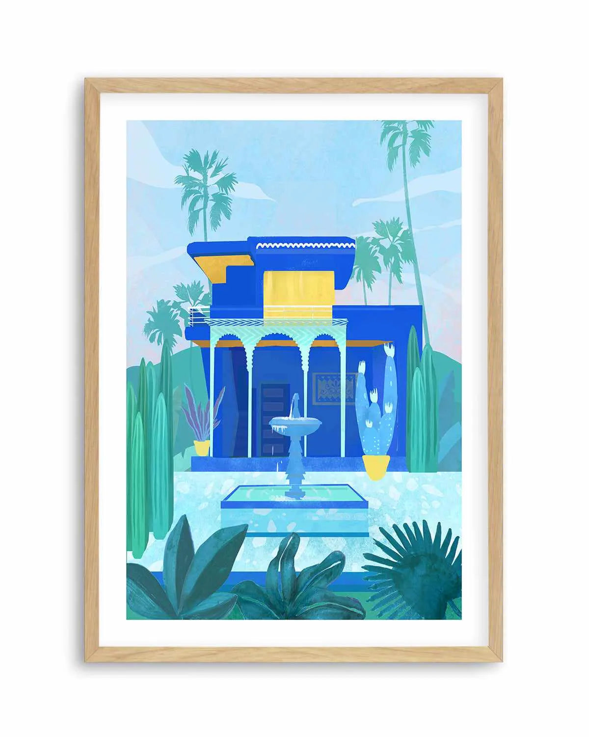 Jardin Majorelle by Petra Lizde Art Print from Olive et Oriel where you can shop wallpaper and artworks online