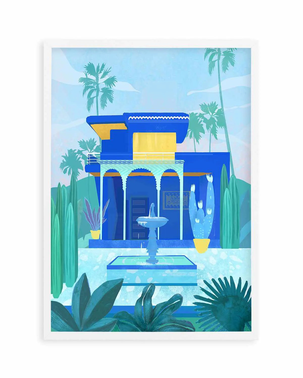 Jardin Majorelle by Petra Lizde Art Print from Olive et Oriel where you can shop wallpaper and artworks online