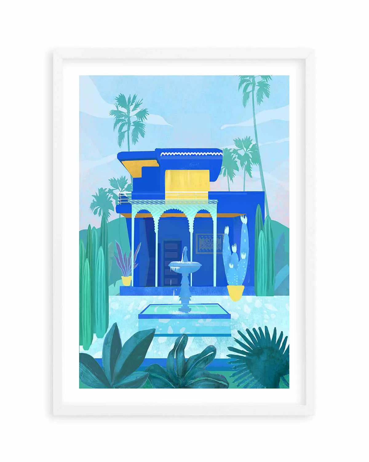 Jardin Majorelle by Petra Lizde Art Print from Olive et Oriel where you can shop wallpaper and artworks online