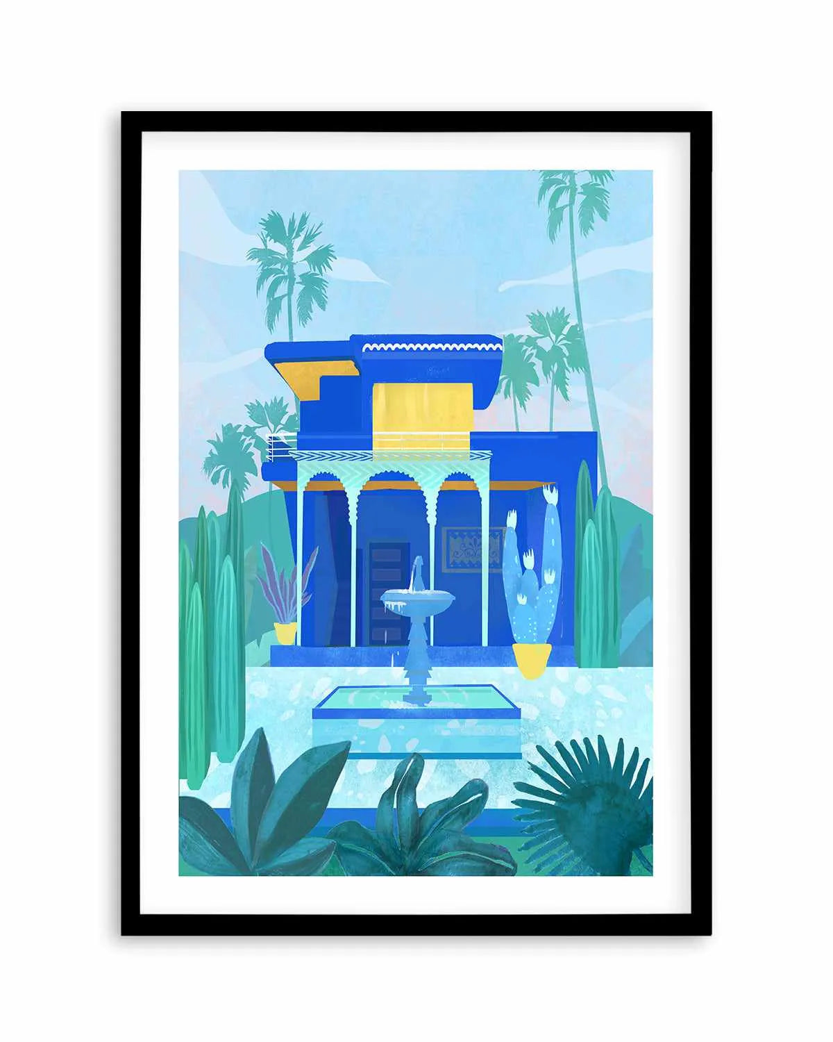 Jardin Majorelle by Petra Lizde Art Print from Olive et Oriel where you can shop wallpaper and artworks online
