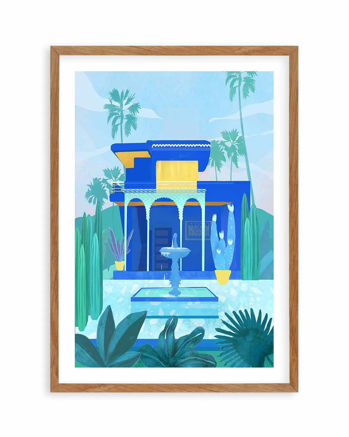 Jardin Majorelle by Petra Lizde Art Print from Olive et Oriel where you can shop wallpaper and artworks online