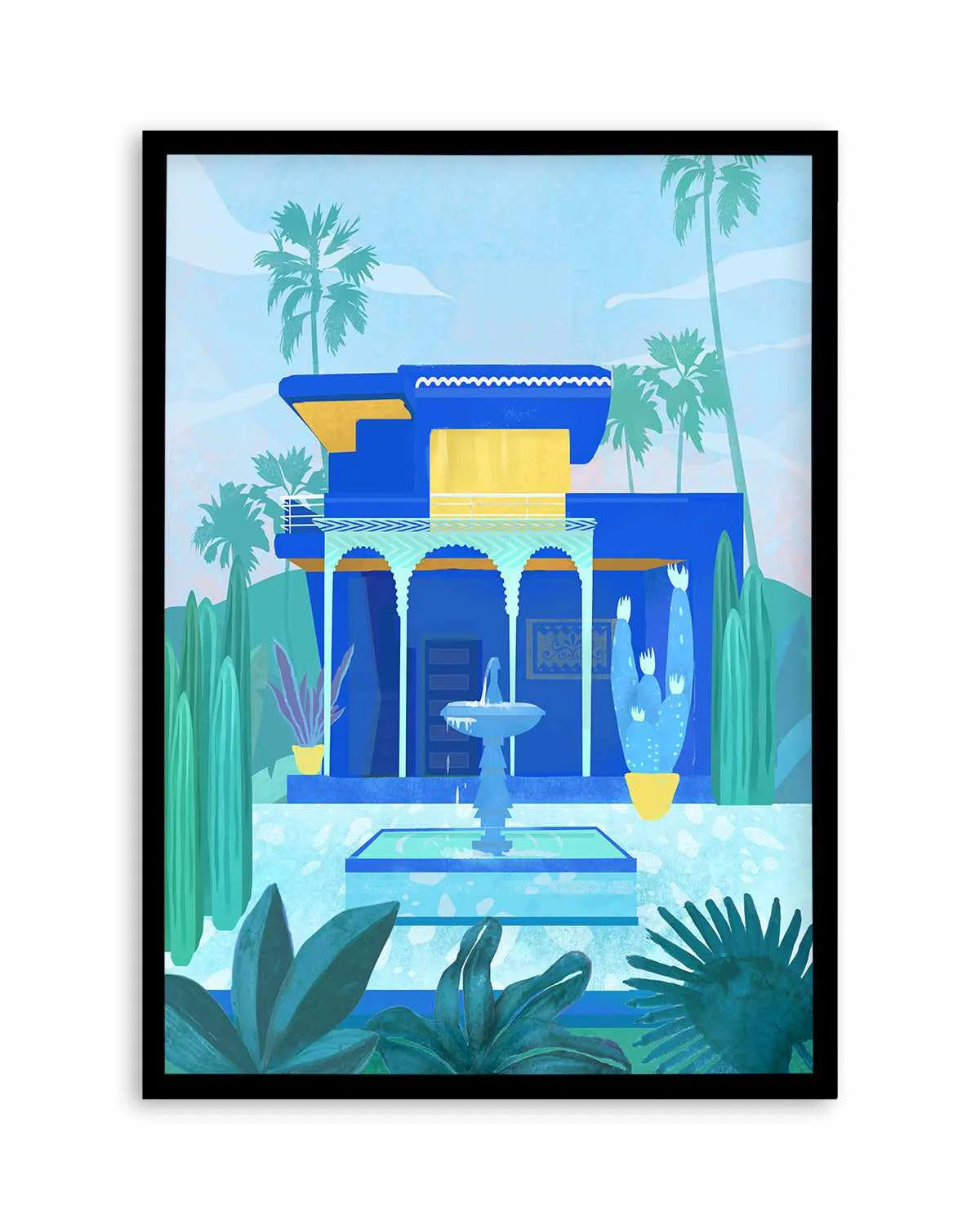 Jardin Majorelle by Petra Lizde Art Print from Olive et Oriel where you can shop wallpaper and artworks online