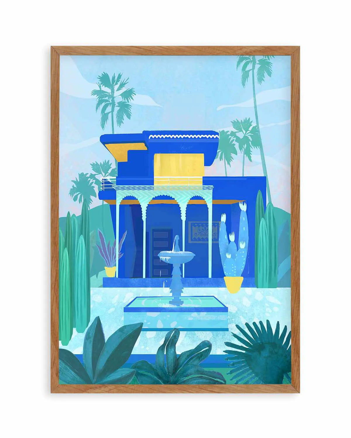 Jardin Majorelle by Petra Lizde Art Print from Olive et Oriel where you can shop wallpaper and artworks online