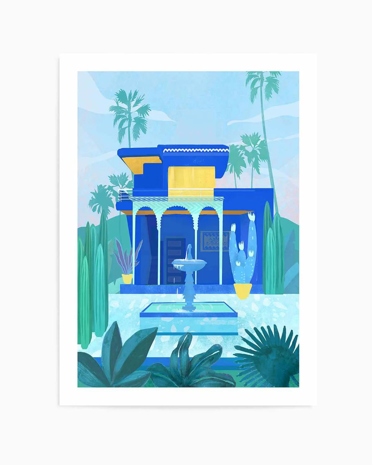 Jardin Majorelle by Petra Lizde Art Print from Olive et Oriel where you can shop wallpaper and artworks online
