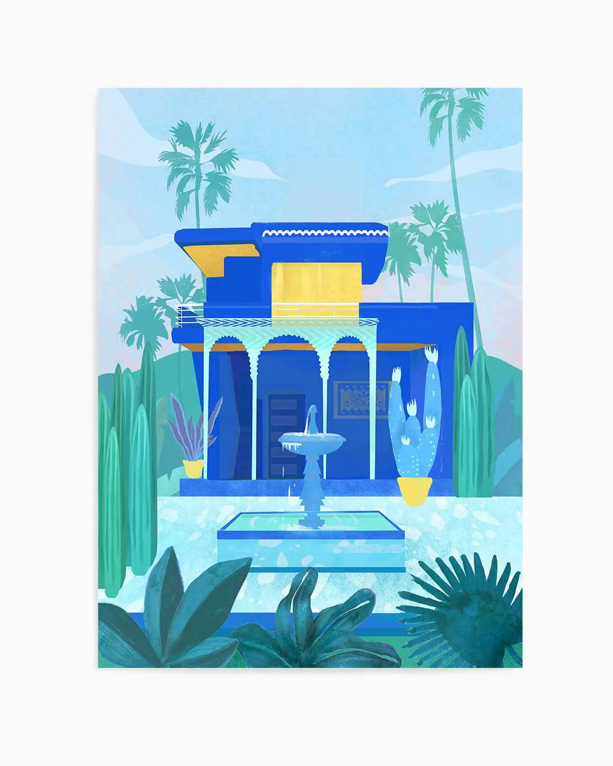 Jardin Majorelle by Petra Lizde Art Print from Olive et Oriel where you can shop wallpaper and artworks online