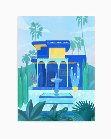 Jardin Majorelle by Petra Lizde Art Print from Olive et Oriel where you can shop wallpaper and artworks online