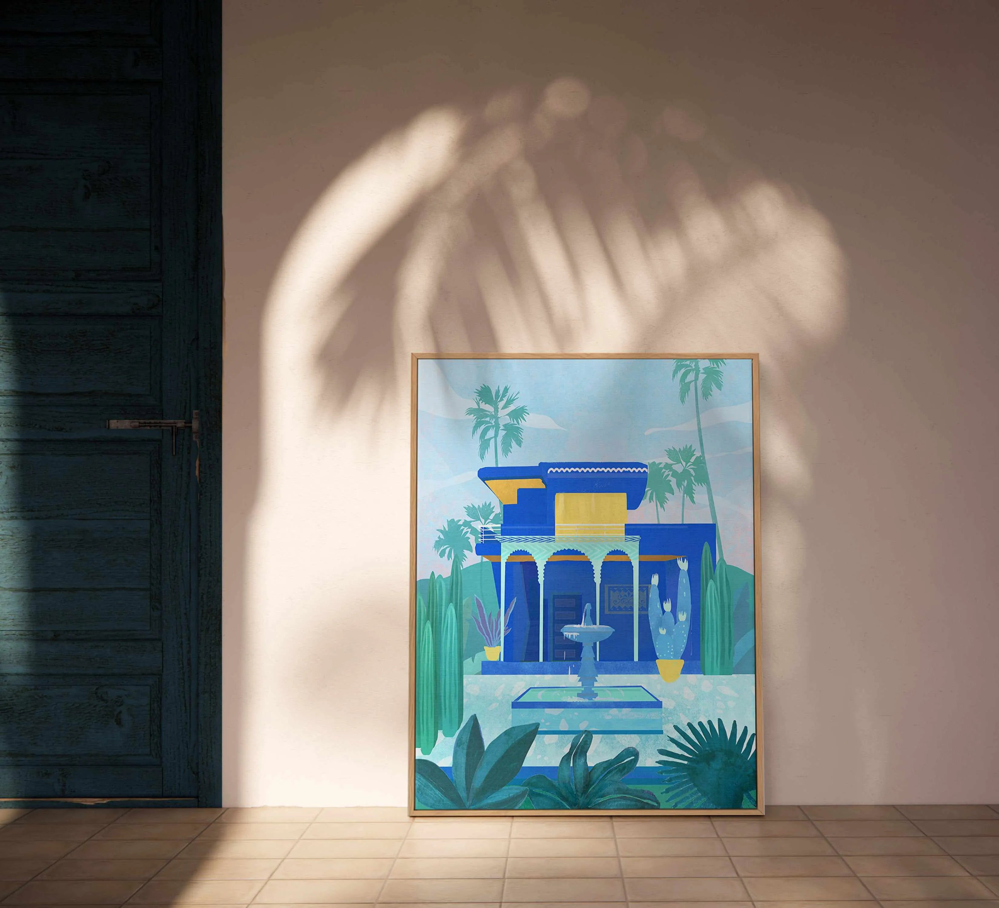 Jardin Majorelle by Petra Lizde | Framed Canvas Art Print from Olive et Oriel where you can shop wallpaper and artworks online