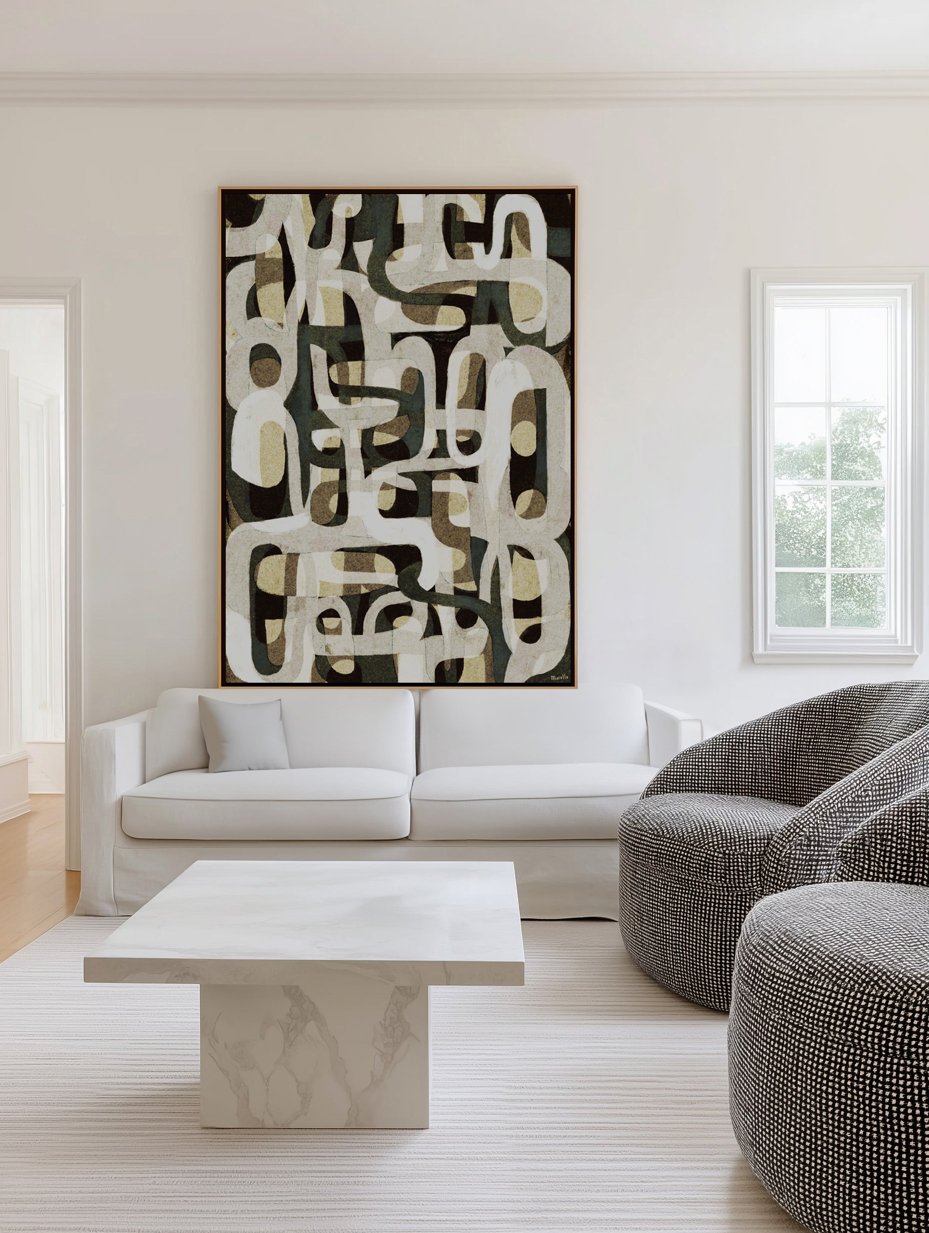 Jazz 2 by Marco Marella | Framed Canvas Art Print