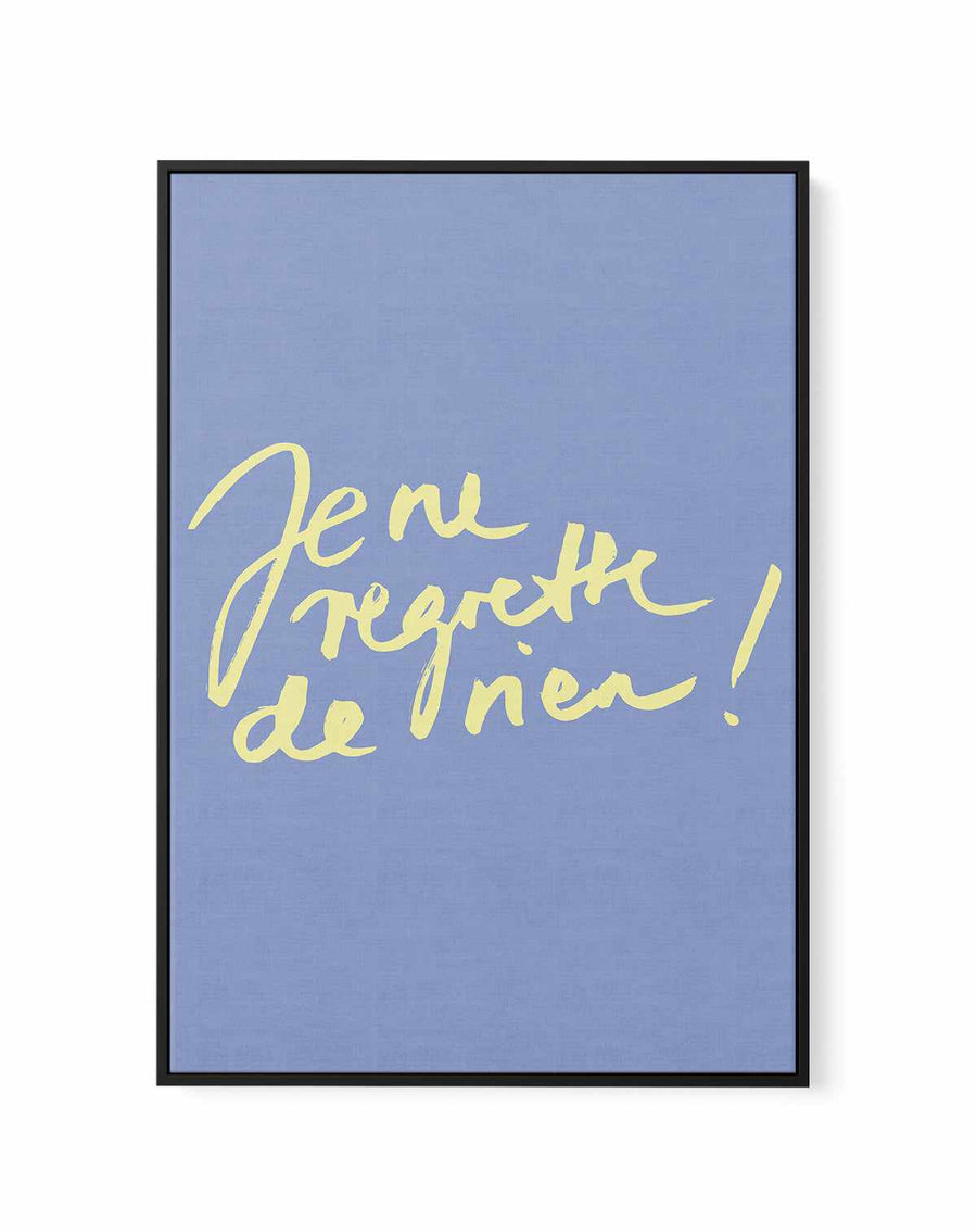 Je Ne Regrette De Rien II | Framed Canvas Art Print from Olive et Oriel where you can shop wallpaper and artworks online