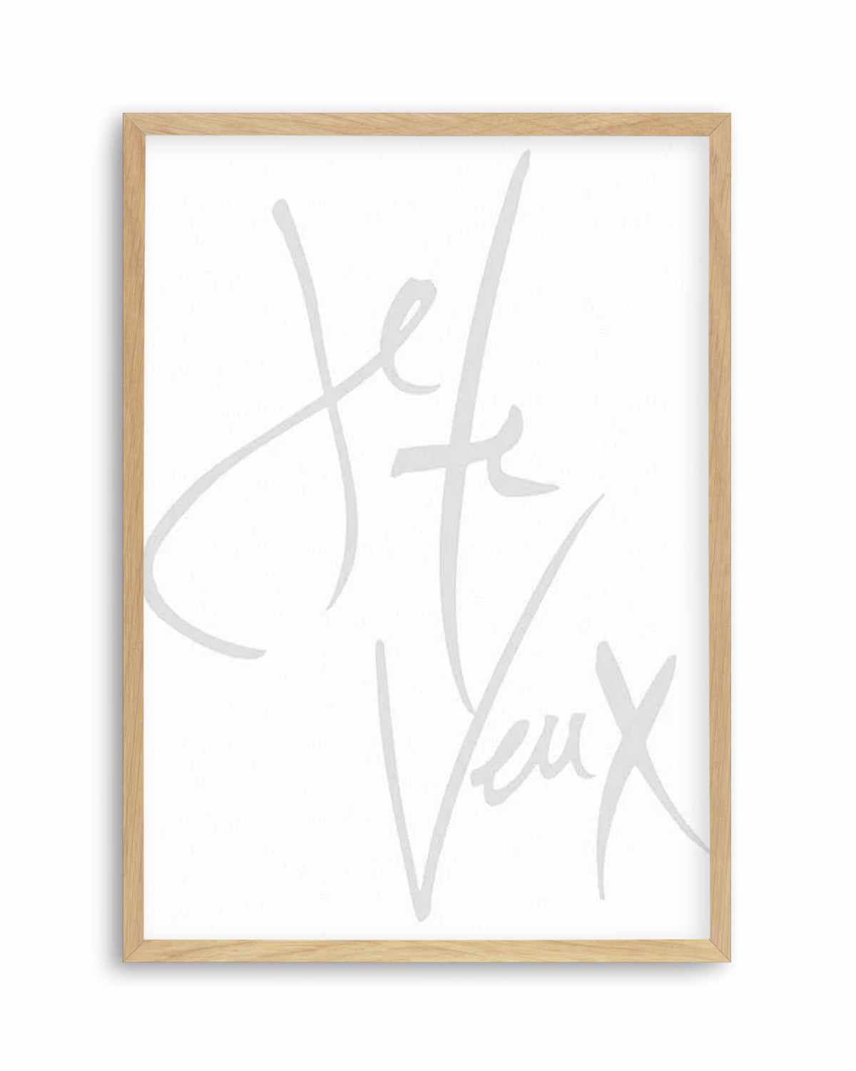 Je Te Veux (I Want You) Art Print