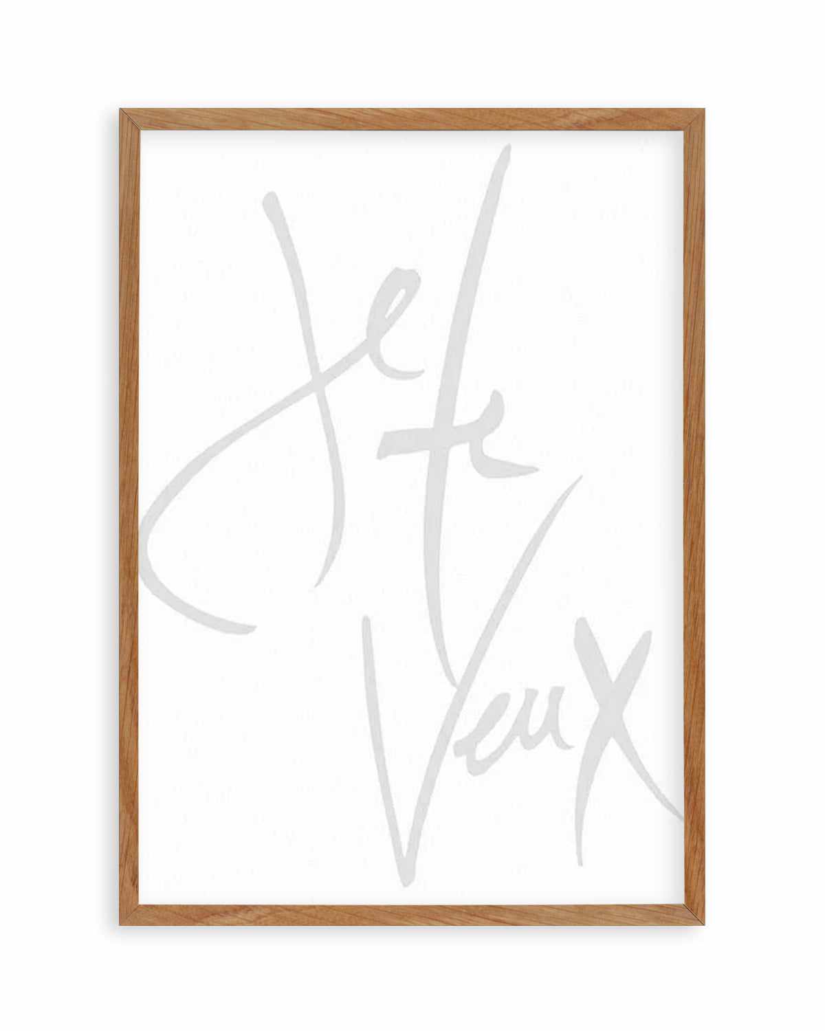 Je Te Veux (I Want You) Art Print