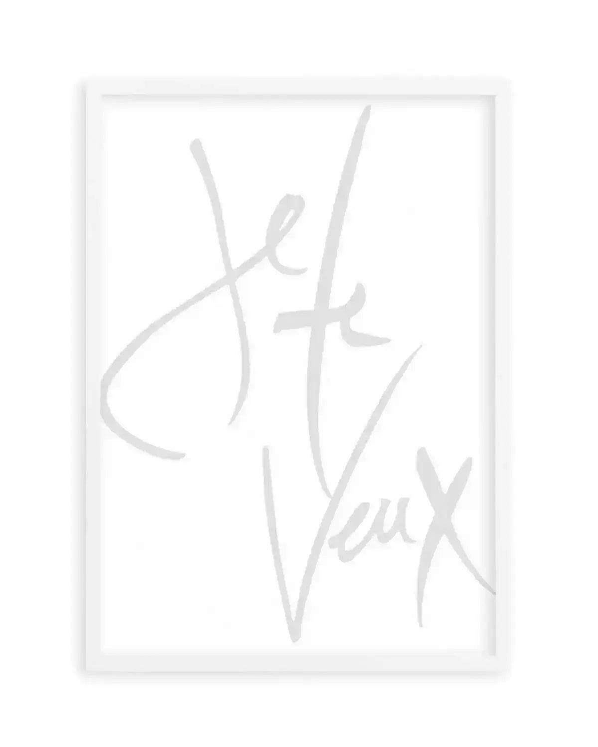 Je Te Veux (I Want You) Art Print from Olive et Oriel where you can shop wallpaper and artworks online