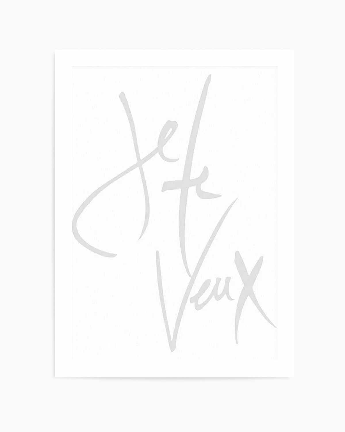 Je Te Veux (I Want You) Art Print