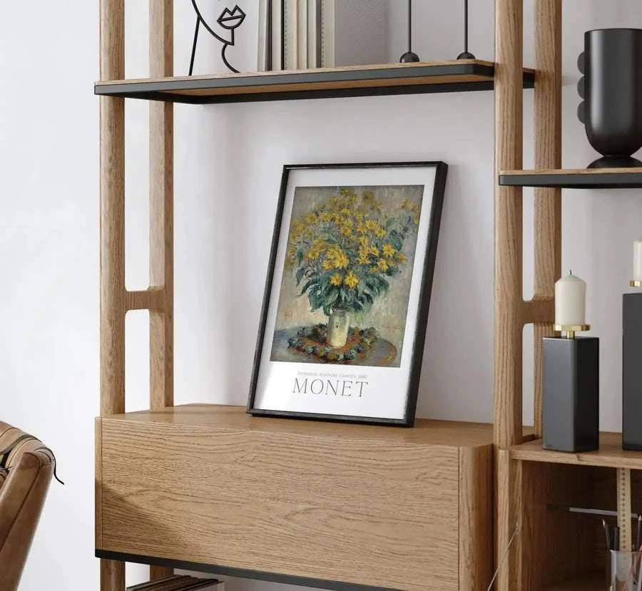 Jerusalem Artichoke Flowers 1880 by Claude Monet Art Print-PRINT-Olive et Oriel-Olive et Oriel-Buy-Australian-Art-Prints-Online-with-Olive-et-Oriel-Your-Artwork-Specialists-Austrailia-Decorate-With-Coastal-Photo-Wall-Art-Prints-From-Our-Beach-House-Artwork-Collection-Fine-Poster-and-Framed-Artwork