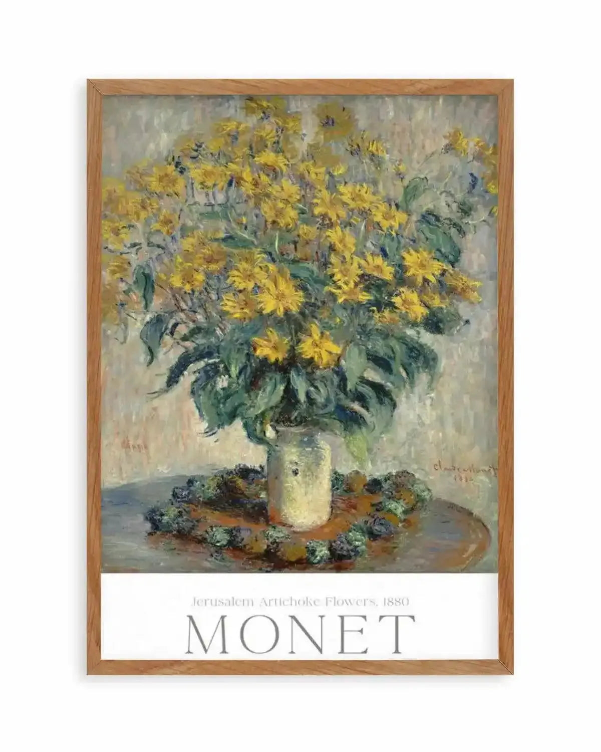 Jerusalem Artichoke Flowers 1880 by Claude Monet Art Print from Olive et Oriel where you can shop wallpaper and artworks online